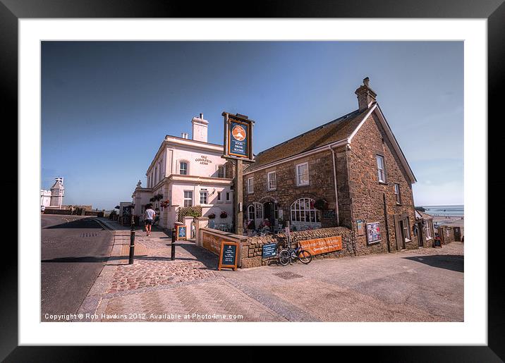 The Godolphin Arms Framed Mounted Print by Rob Hawkins