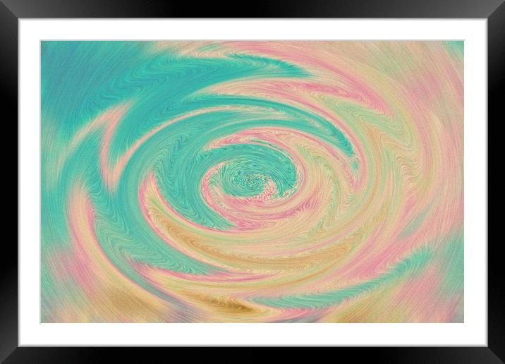 Swirl Art Framed Mounted Print by David Pyatt