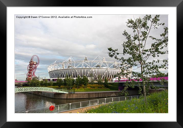 Olympic Park Framed Mounted Print by Dawn O'Connor