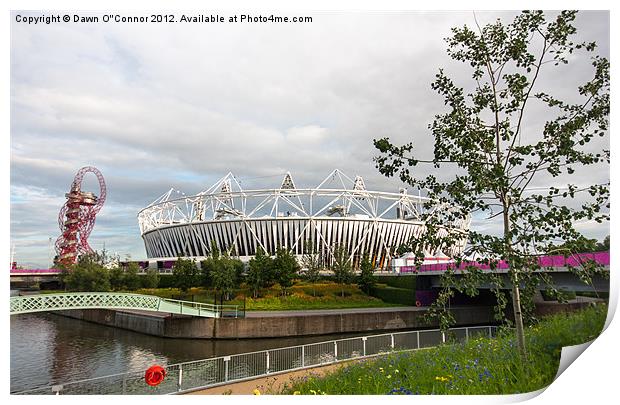 Olympic Park Print by Dawn O'Connor