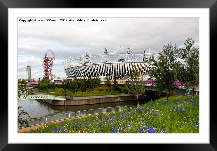 Olympic Park Framed Mounted Print by Dawn O'Connor