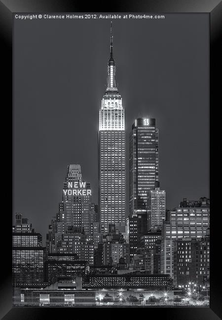 Empire State Building IV Framed Print by Clarence Holmes