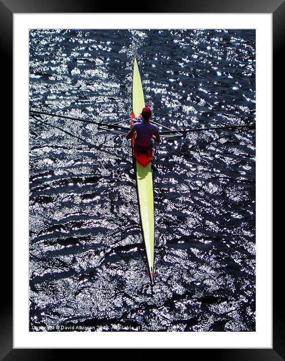 ON THE WATER Framed Mounted Print by David Atkinson