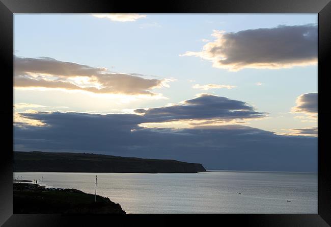 early evening Sandsend Framed Print by mark philpott