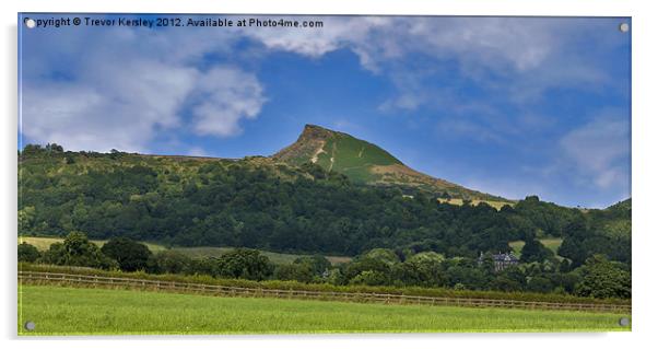 Roseberry Topping Acrylic by Trevor Kersley RIP