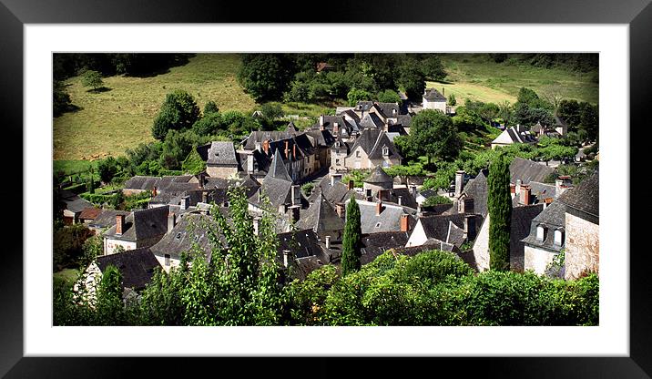 Turenne village,France Framed Mounted Print by David Worthington