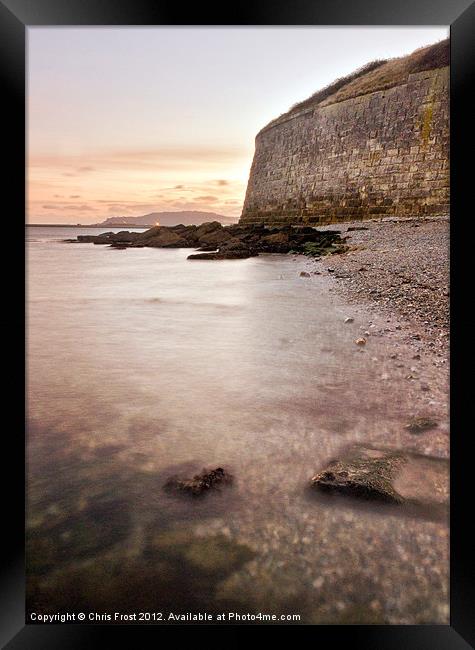 The Nothe Fort @ Sunset Framed Print by Chris Frost