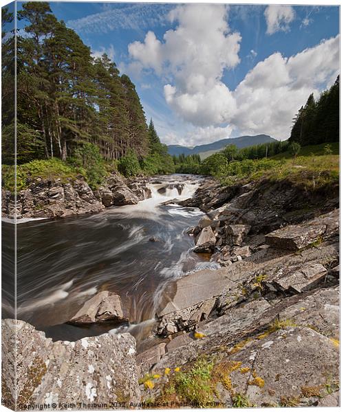 River Orchy Canvas Print by Keith Thorburn EFIAP/b