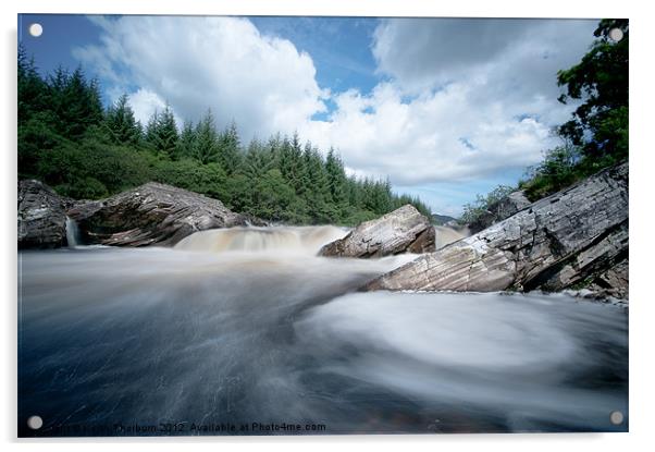 River Orchy Acrylic by Keith Thorburn EFIAP/b