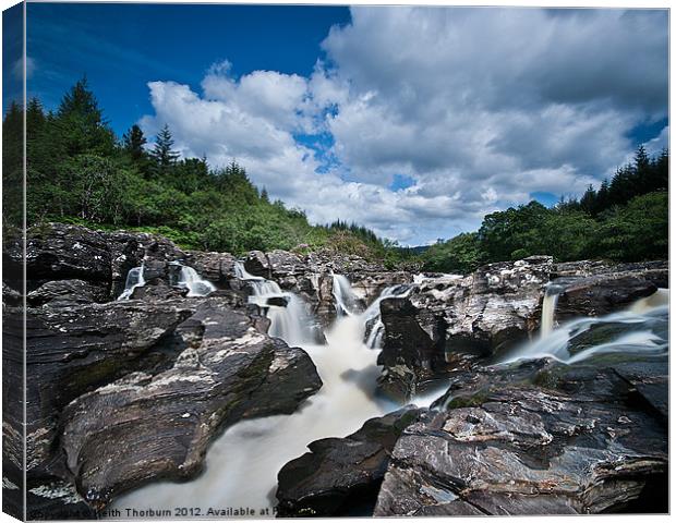 River Orchy Canvas Print by Keith Thorburn EFIAP/b