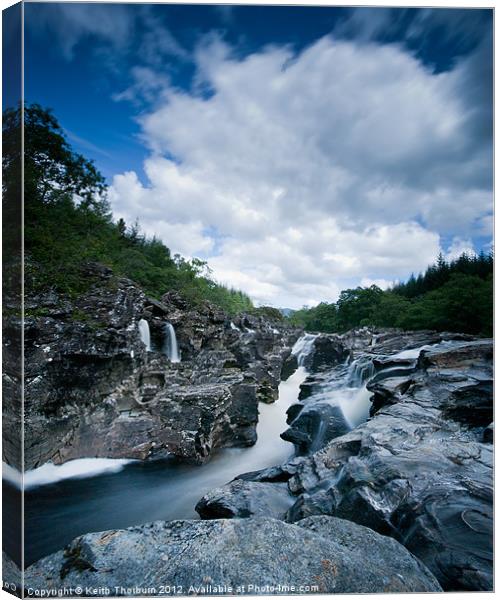 River Orchy Canvas Print by Keith Thorburn EFIAP/b