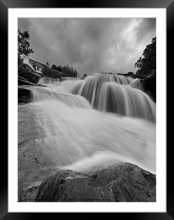 Falls of Douchart Framed Mounted Print by Keith Thorburn EFIAP/b
