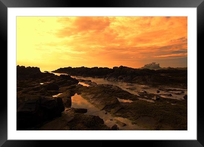 Bamburgh Sunrise Framed Mounted Print by Northeast Images