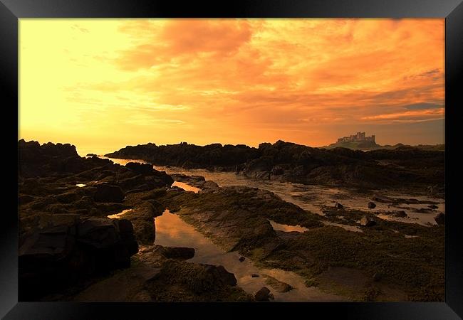 Bamburgh Sunrise Framed Print by Northeast Images