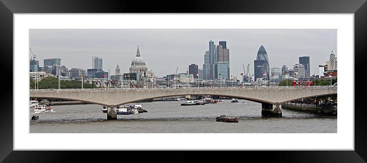 London Skyline Framed Mounted Print by Tony Murtagh