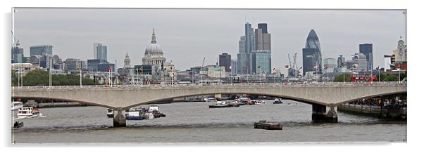London Skyline Acrylic by Tony Murtagh