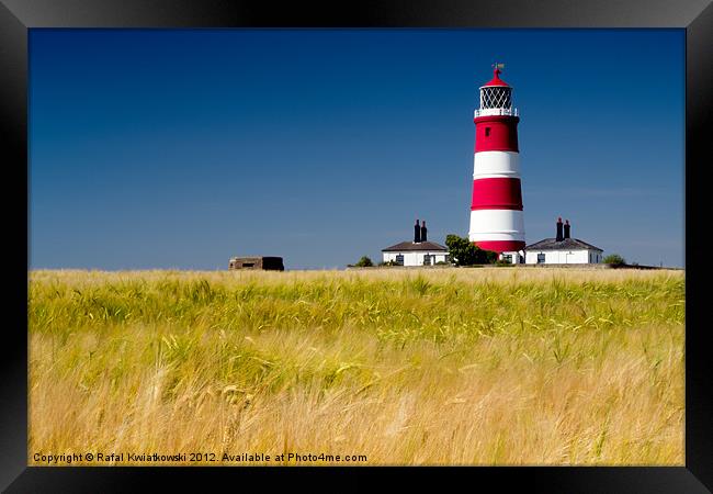 Happisburgh lighthouse Framed Print by R K Photography