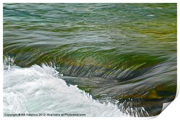 Silky Water Print by Nik Catalina
