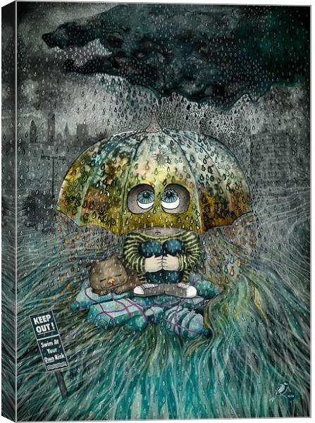 Rain All Day Canvas Print by Ruta Dumalakaite