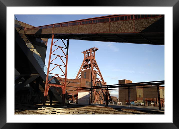 Coalmine Zeche Zollverein Framed Mounted Print by peter schickert