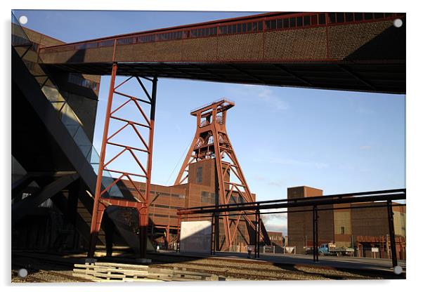 Coalmine Zeche Zollverein Acrylic by peter schickert