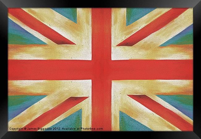 Retro GB Framed Print by J Biggadike