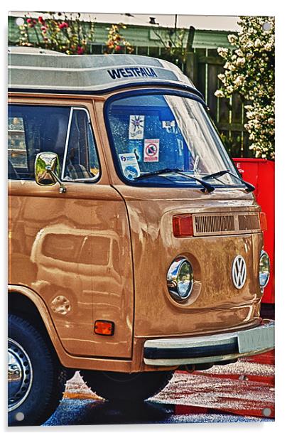 VW Camper Acrylic by John Ellis