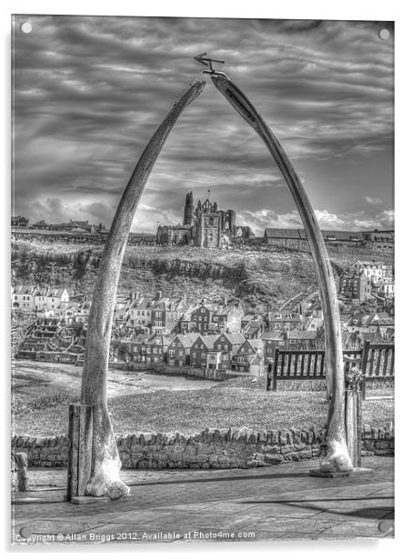 Whitby Whale Bone Arch Acrylic by Allan Briggs