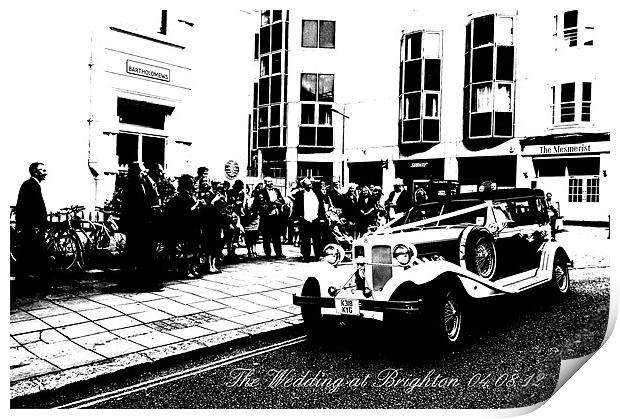 The Wedding at Brighton 04.08.12 Print by Rui Fernandes