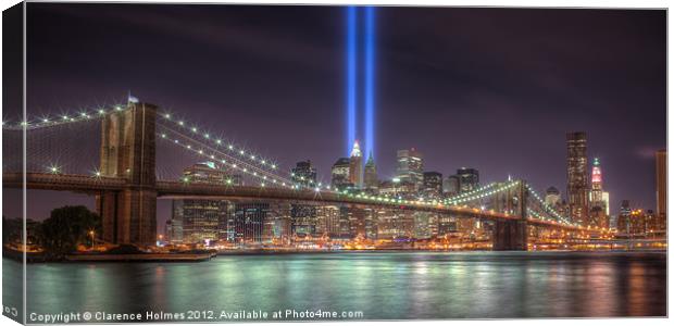 Tribute in Light II Canvas Print by Clarence Holmes