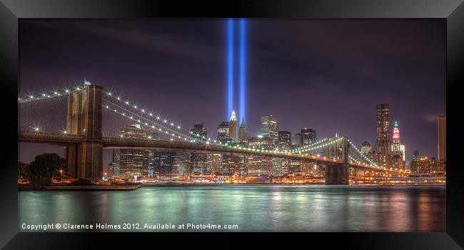Tribute in Light II Framed Print by Clarence Holmes