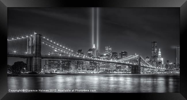Tribute in Light VI Framed Print by Clarence Holmes