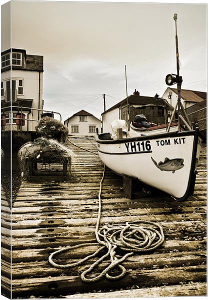 fishing line. Canvas Print by Lee Daly