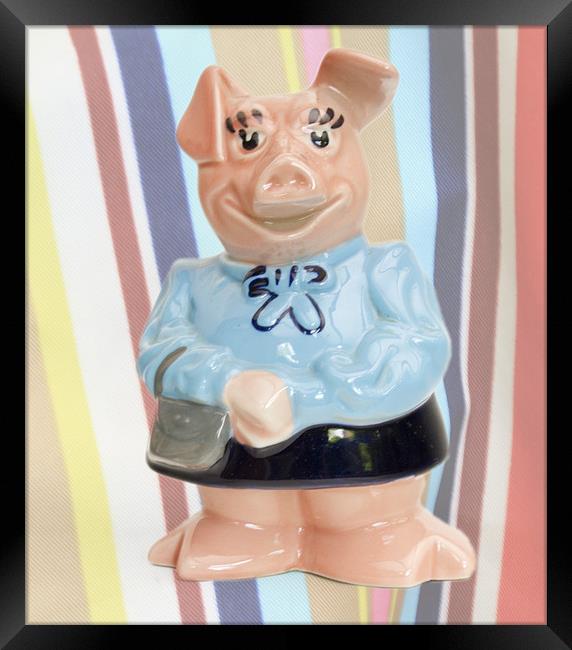 Nat West Piggy Bank Framed Print by David French