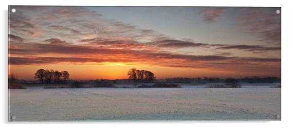 Winter Sunrise Acrylic by Gary Richardson