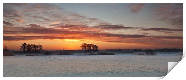 Winter Sunrise Print by Gary Richardson
