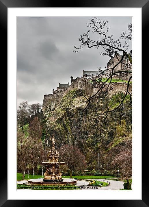 Princes Street Gardens, Edinburgh Framed Mounted Print by Ann Garrett