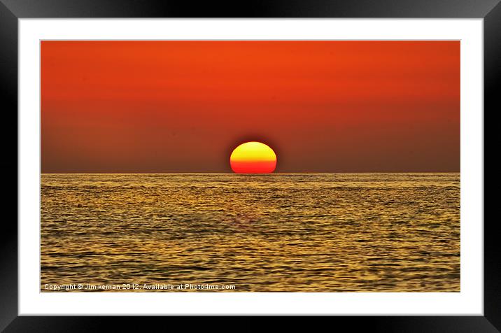 A Maltese Sunset Framed Mounted Print by Jim kernan