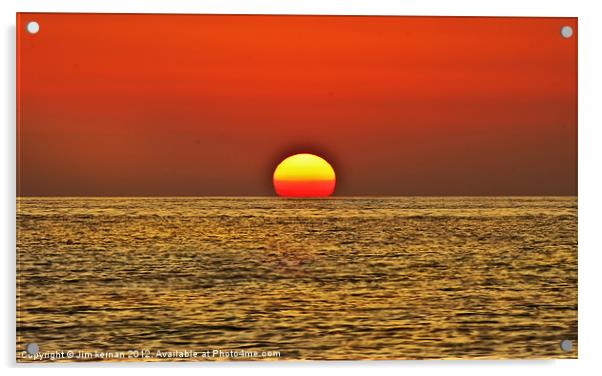 A Maltese Sunset Acrylic by Jim kernan