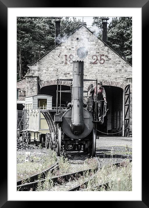 Locomotion No1 at Beamish Framed Mounted Print by John Hastings