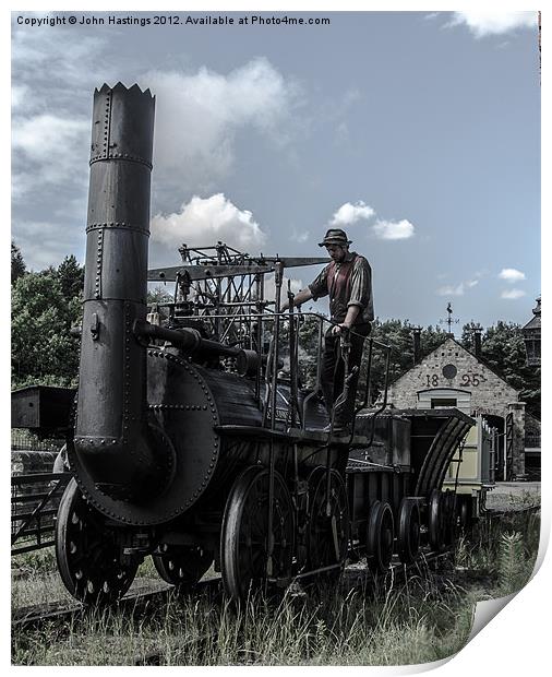 Pioneering Steam Train Print by John Hastings