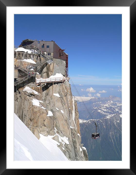 Aiguille du Midi Framed Mounted Print by Bob Clewley