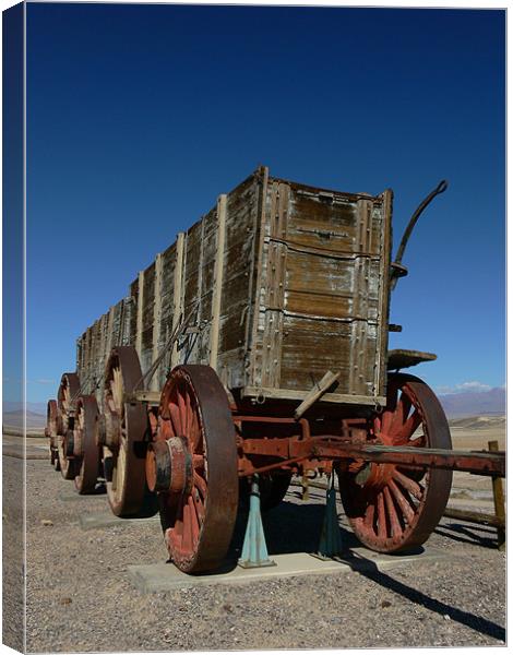 Borax Mine Truck  Death Valley Canvas Print by Bob Clewley