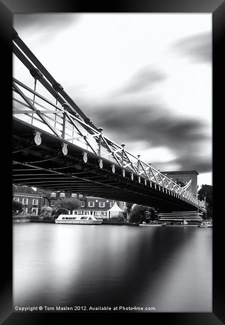 Marlow Bridge Framed Print by Tom Maslen