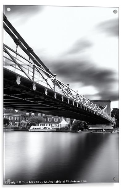 Marlow Bridge Acrylic by Tom Maslen