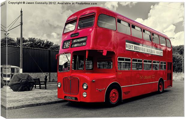Midland Red Bus Canvas Print by Jason Connolly