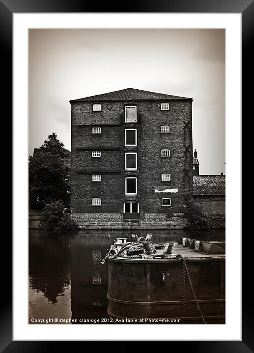 Old building at Newark Framed Mounted Print by stephen clarridge
