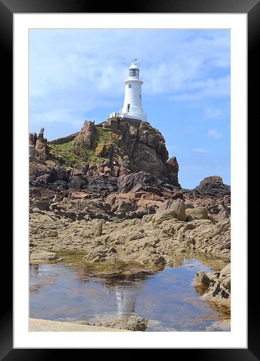 Corbiere Lighthouse Framed Mounted Print by Phil While
