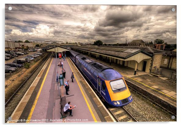 Chippenham Station Acrylic by Rob Hawkins