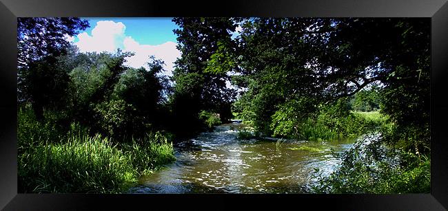 The River At Pockthorpe Norfolk Framed Print by John Boekee